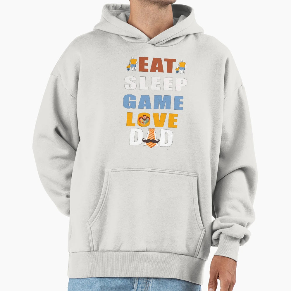 Eat Sleep Game Love Dad T-Shirt - Aesthetic Graphic Men Women - T-Shirt, Sweatshirt, Hoodie