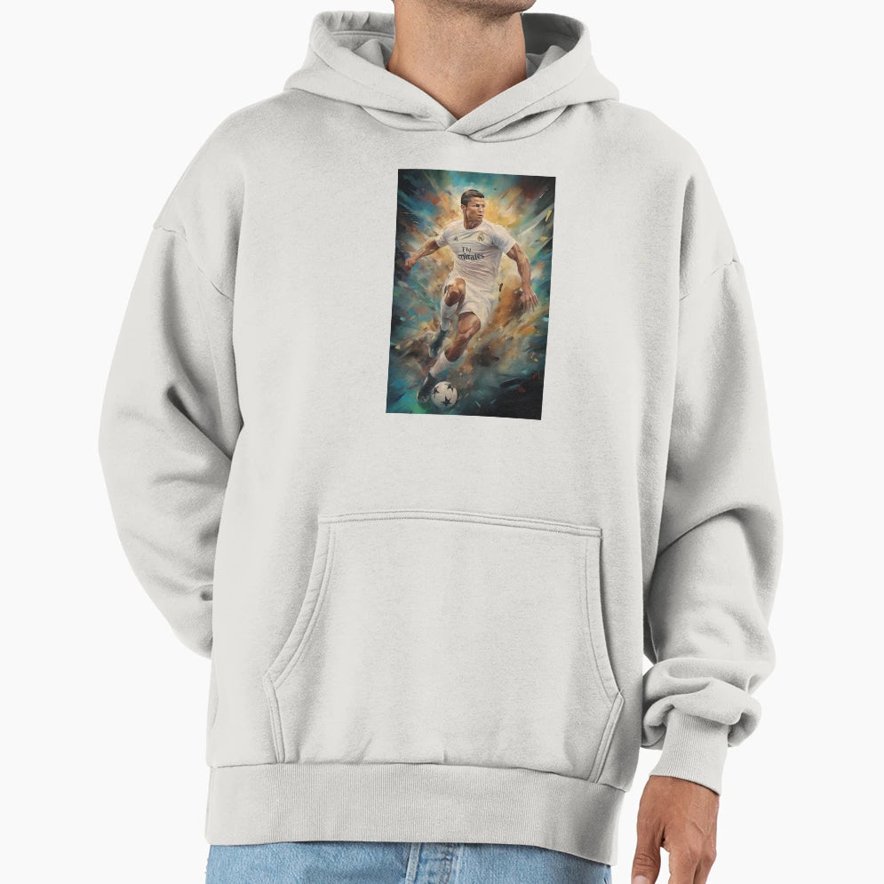 Cristiano Ronaldo Mighty Hoodie - Custom Art Print Men Women - T-Shirt, Sweatshirt, Hoodie