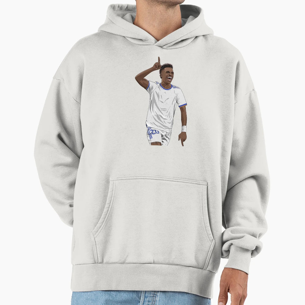 Vini Jr Hoodie - Casual Everyday Wear Men Women - T-Shirt, Sweatshirt, Hoodie