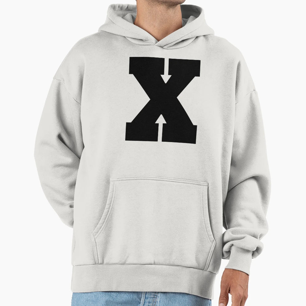 Alphabet X Uppercase Letter X Letter X Hoodie - Custom Art Print Men Women - T-Shirt, Sweatshirt, Hoodie