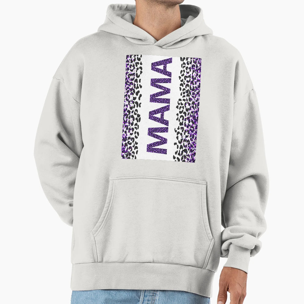 Mama Is Halfway Between Purple Crystals Hoodie - Novelty Apparel Unisex - T-Shirt, Sweatshirt, Hoodie