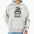 Mom Life Sports Soccer Messy Bun T-Shirt - Aesthetic Graphic for Adults - T-Shirt, Sweatshirt, Hoodie