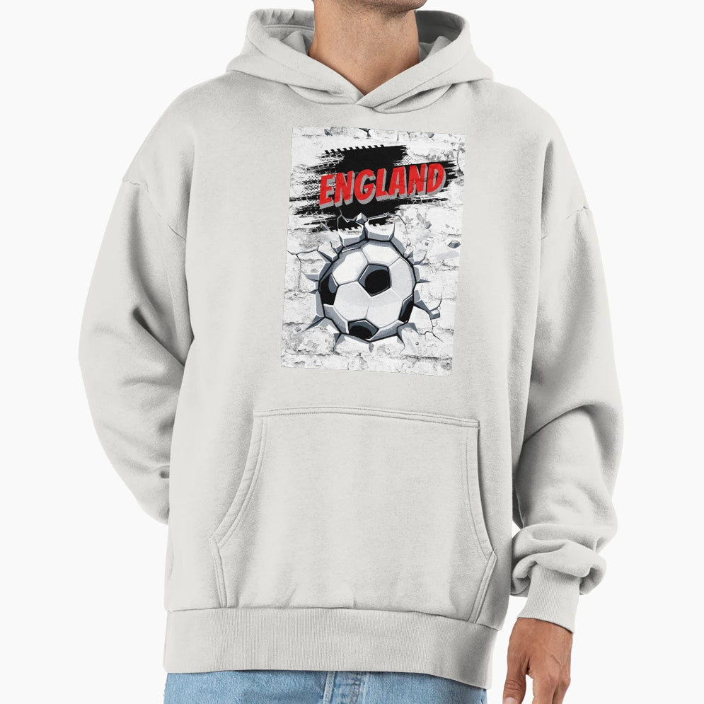 English Soccer England Soccer Hoodie - Graphic Print for Adults - T-Shirt, Sweatshirt, Hoodie