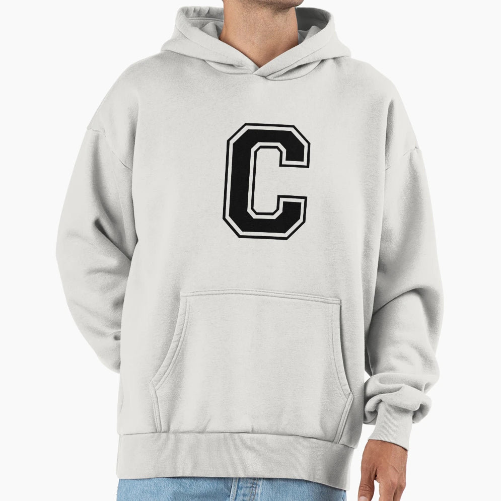 Letter C Hoodie - Trendy Graphic Men Women - T-Shirt, Sweatshirt, Hoodie