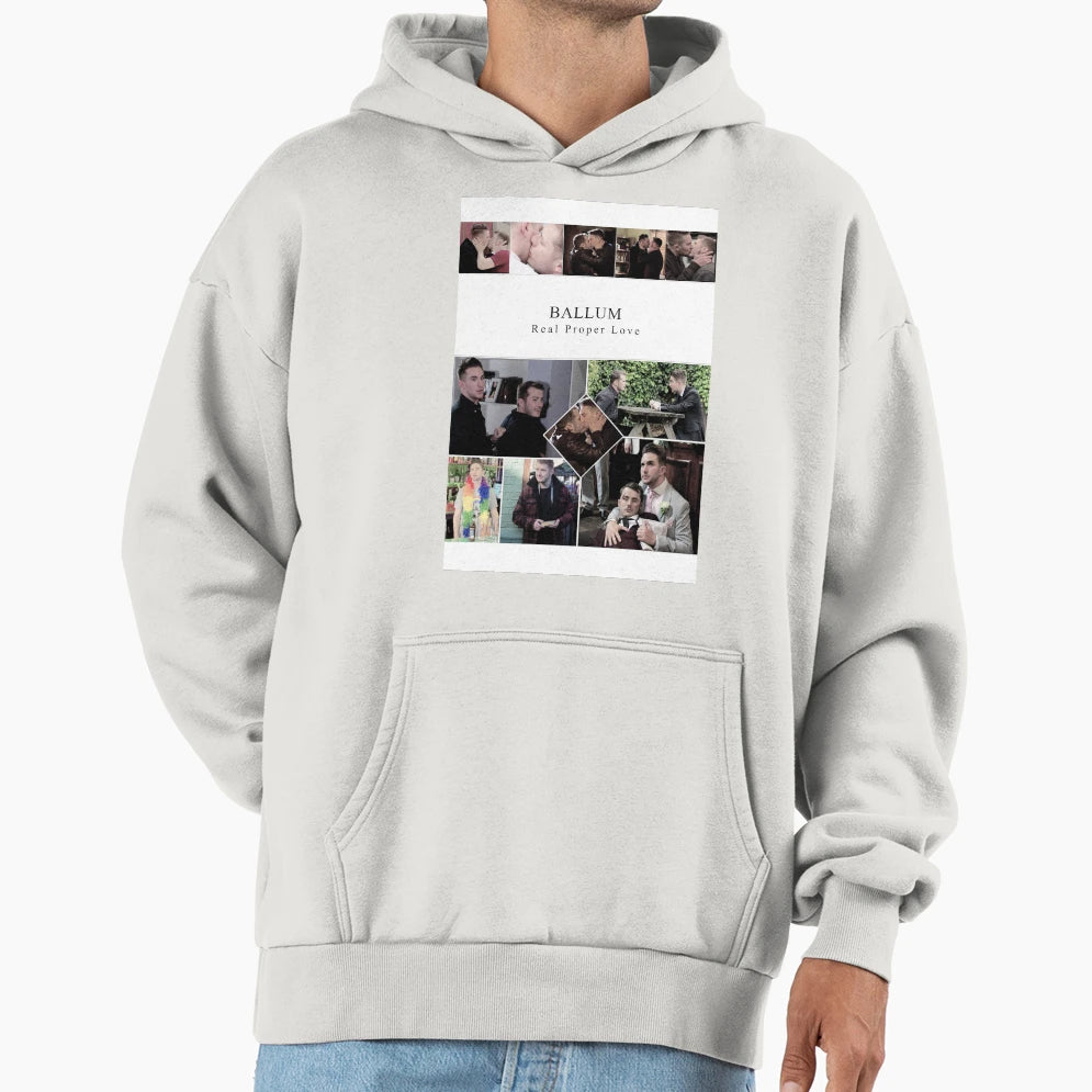 Real Proper Love Hoodie - Unique Graphic Men Women - T-Shirt, Sweatshirt, Hoodie