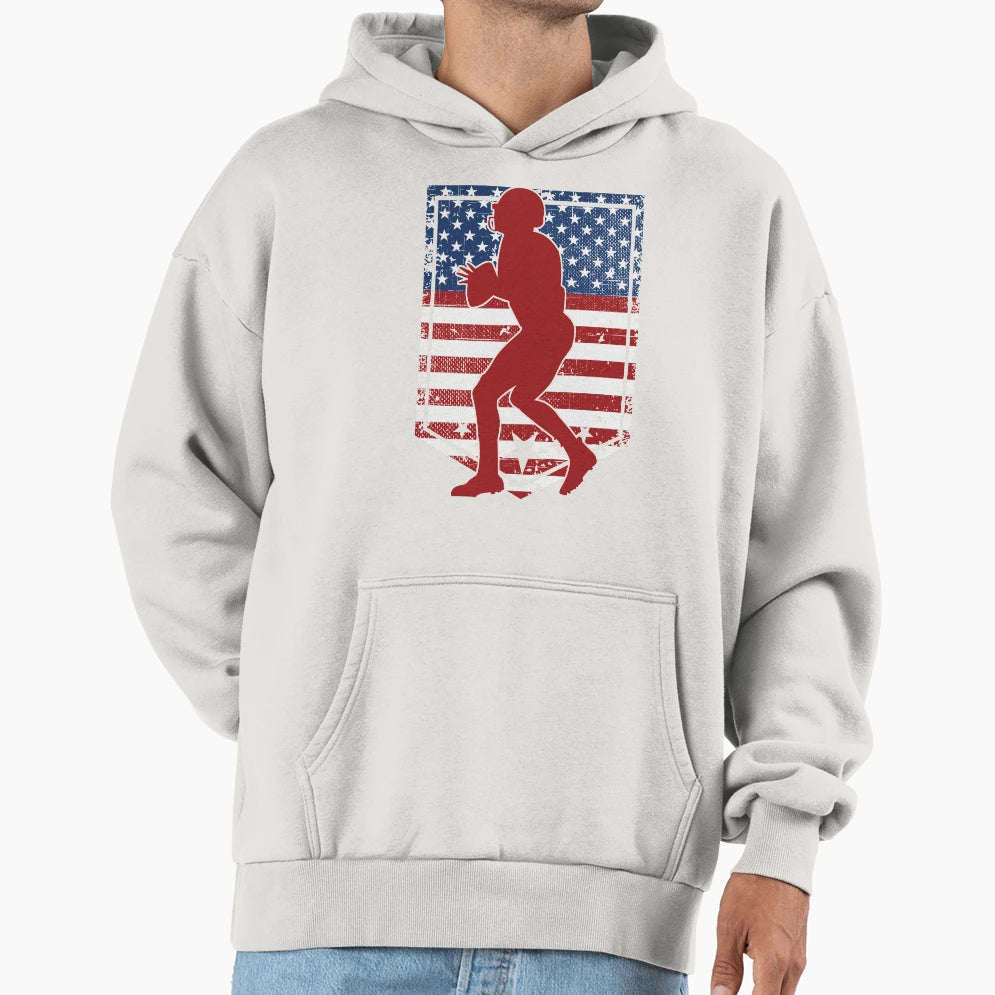 Football Quarterback Hoodie - Custom Art Print Unisex - T-Shirt, Sweatshirt, Hoodie
