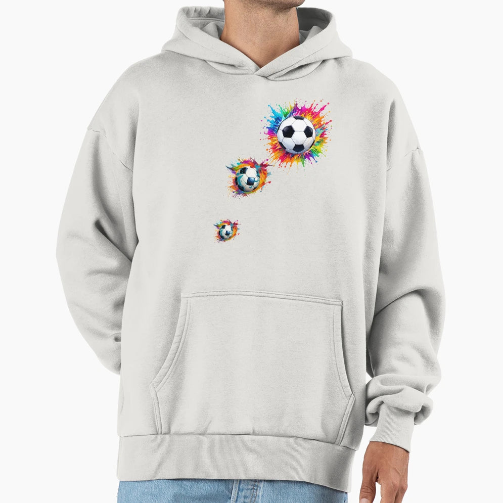 Soccer Colorful Tie Dye Soccer Ball Hoodie - Fun Novelty Design Unisex - T-Shirt, Sweatshirt, Hoodie