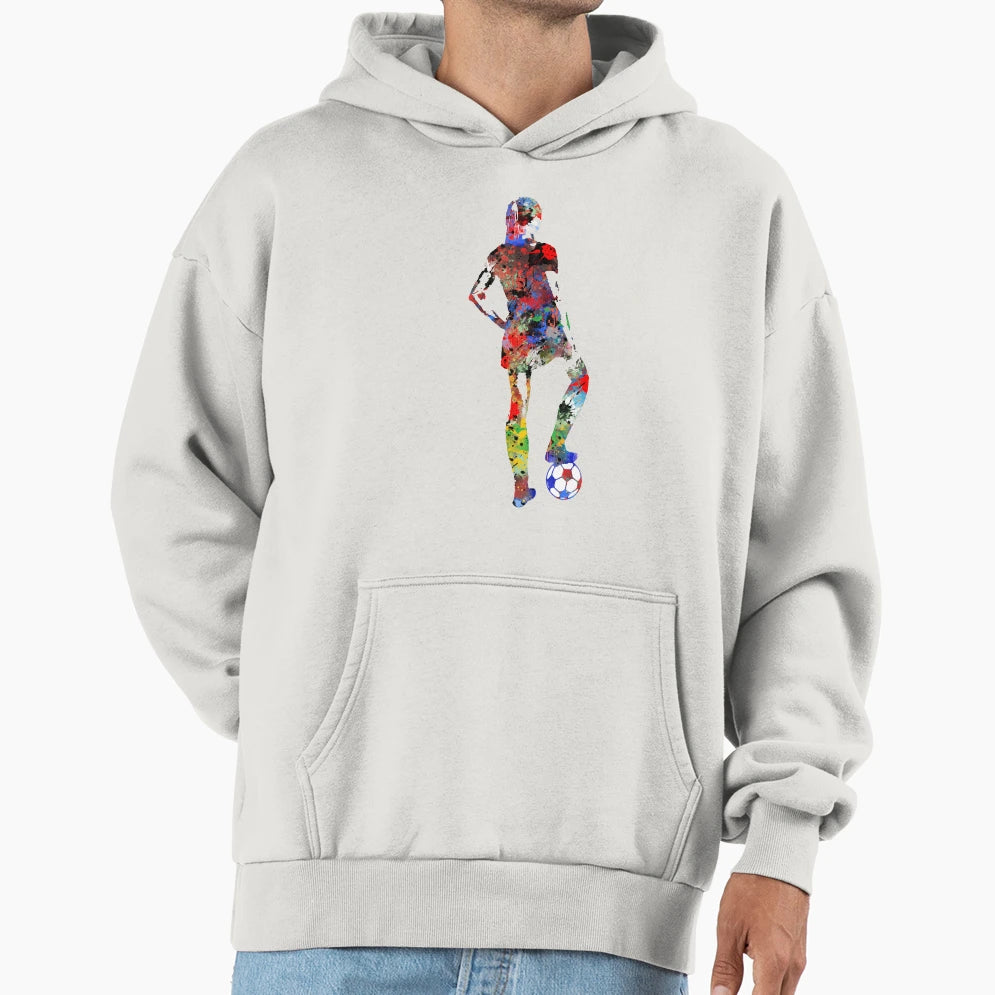 Football Player Hoodie - Novelty Apparel Unisex - T-Shirt, Sweatshirt, Hoodie