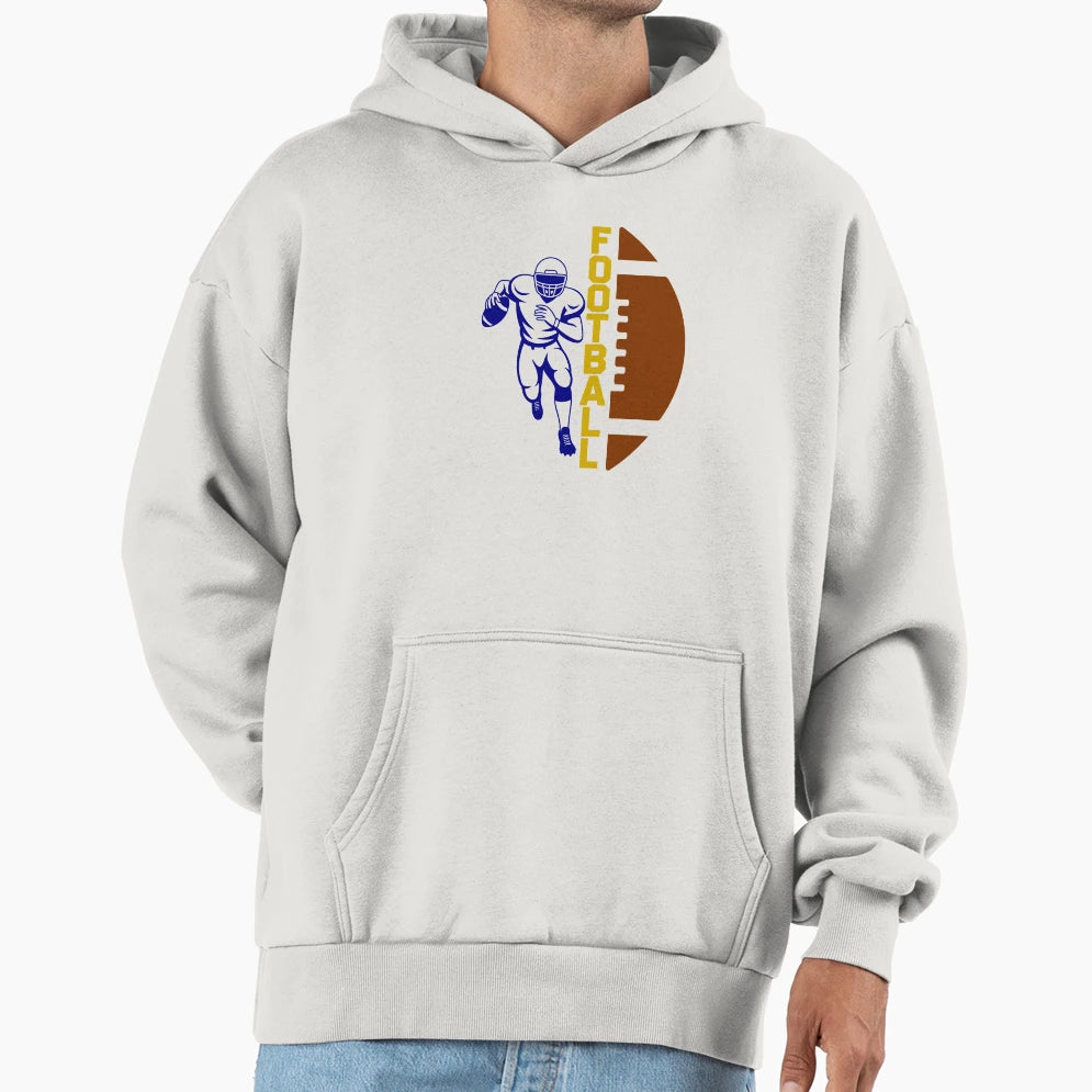 Running Football Player Football Hoodie - Casual Everyday Wear for Adults - T-Shirt, Sweatshirt, Hoodie