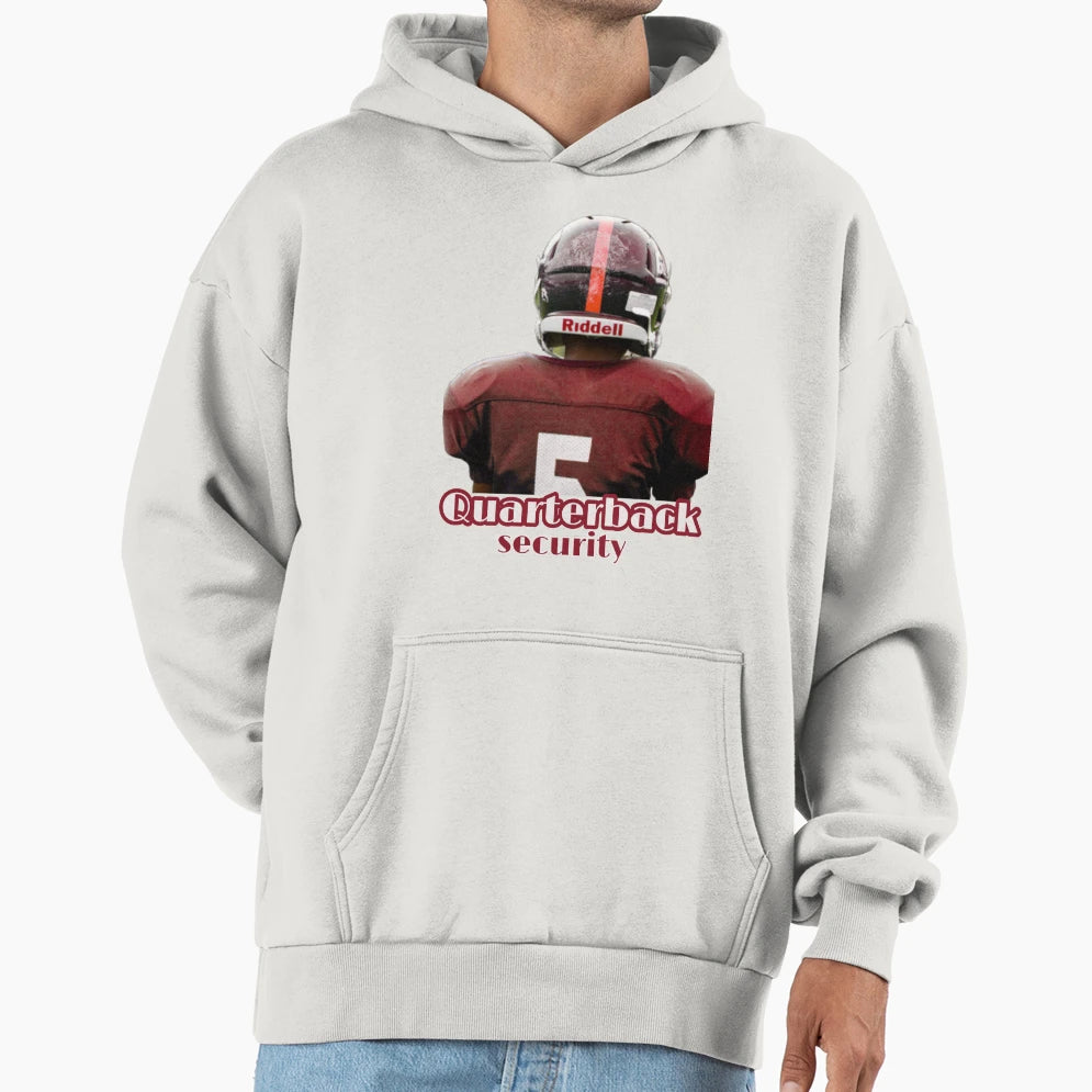Quarterback Security Football Hoodie - Casual Everyday Wear Men Women - T-Shirt, Sweatshirt, Hoodie