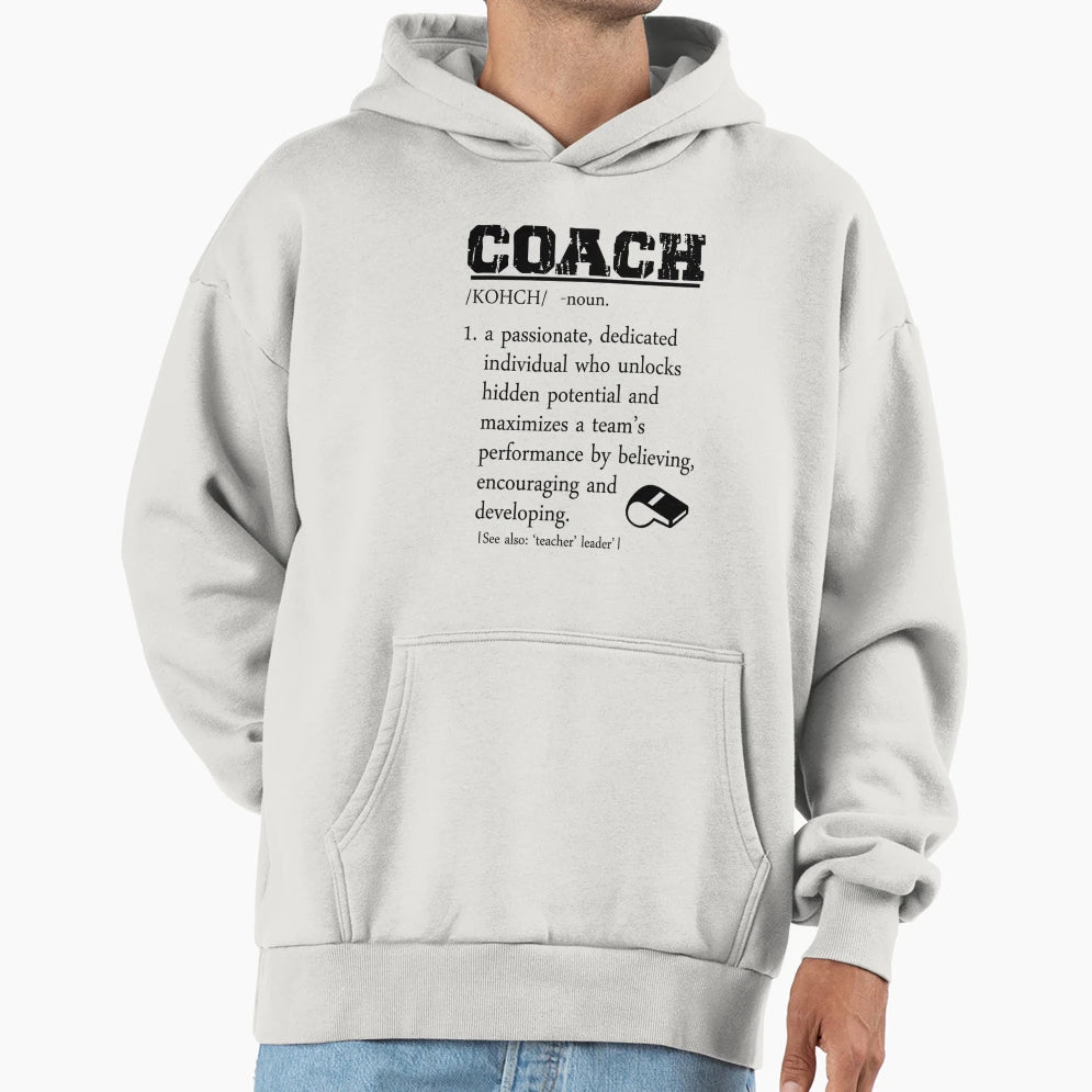 Coach Definition Coaching Lovers Hoodie - Minimalist Print Unisex - T-Shirt, Sweatshirt, Hoodie