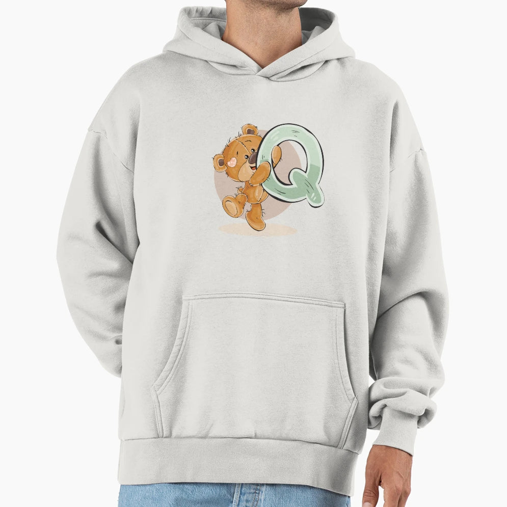 Letter Q Hoodie - Graphic Print Unisex - T-Shirt, Sweatshirt, Hoodie