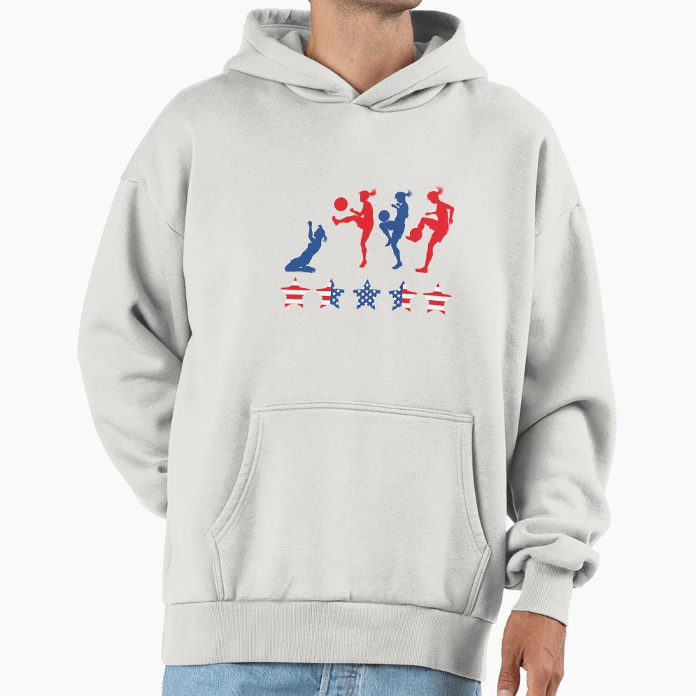 Awesome Football Usa Soccer Football Fans Hoodie - Novelty Apparel Unisex - T-Shirt, Sweatshirt, Hoodie