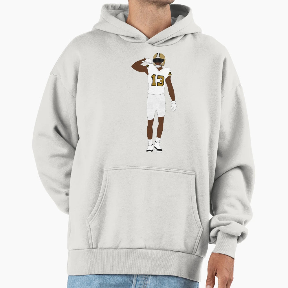 Mike T Saint Hoodie - Minimalist Print for Adults - T-Shirt, Sweatshirt, Hoodie