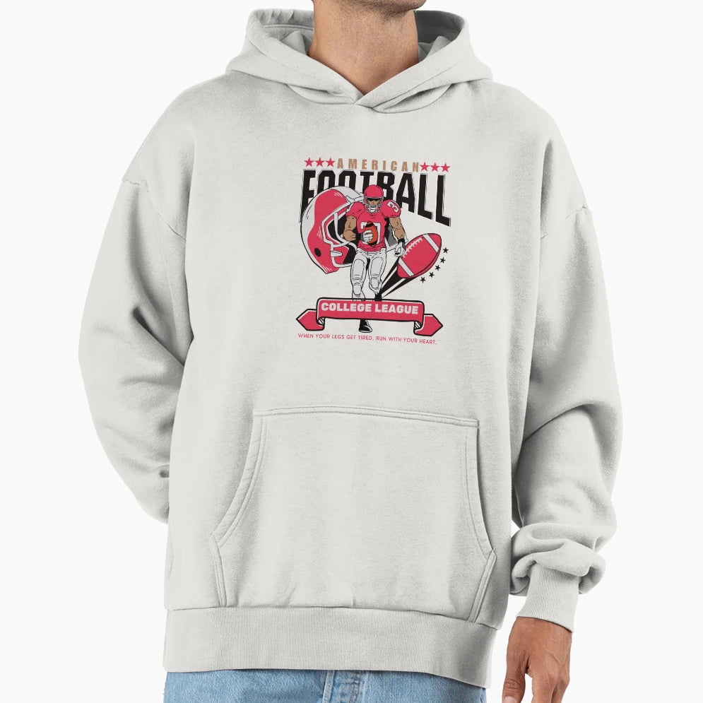 American Football College League Hoodie - Streetwear Style for Adults - T-Shirt, Sweatshirt, Hoodie
