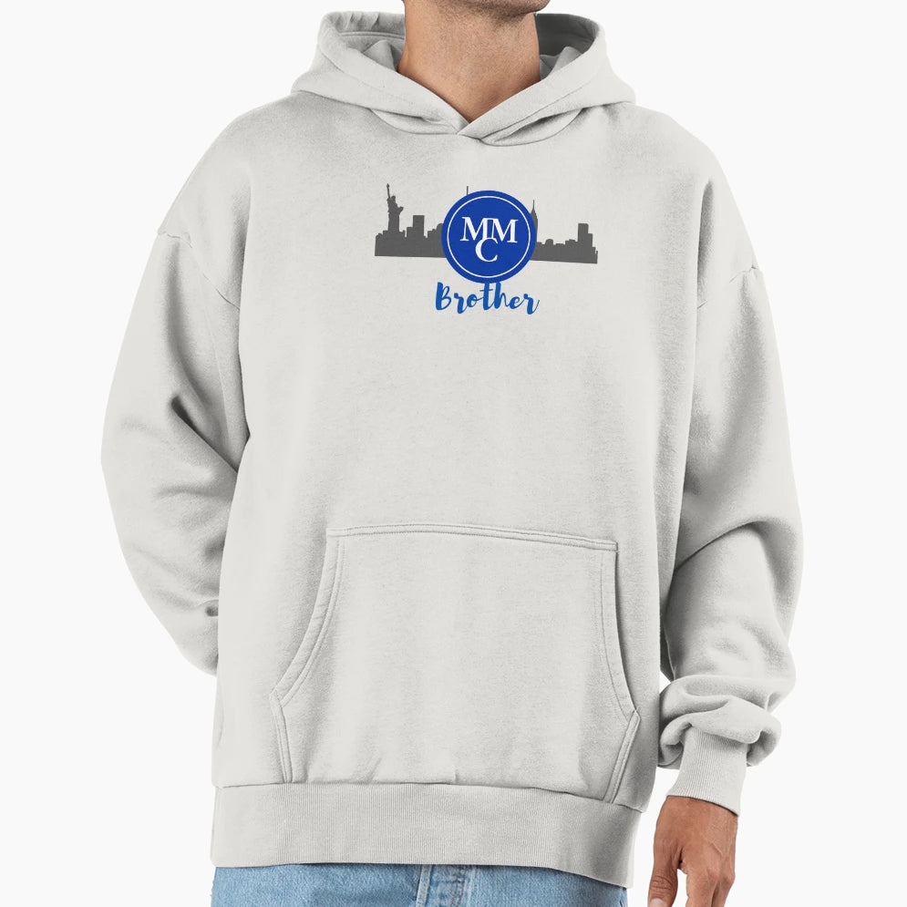Marymount Manhattan Brother Skyline Hoodie - Graphic Print Men Women - T-Shirt, Sweatshirt, Hoodie