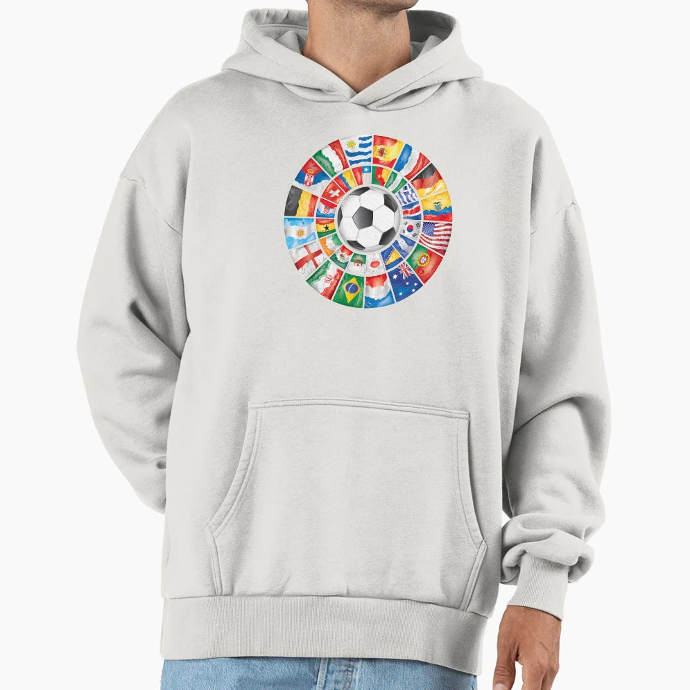 International Football Hoodie - Fun Novelty Design for Adults - T-Shirt, Sweatshirt, Hoodie