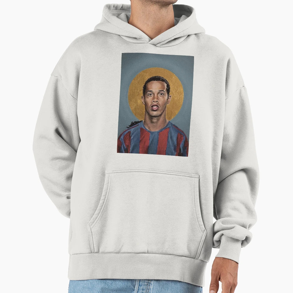 Art Ronaldinho Painting Hoodie - Casual Everyday Wear for Adults - T-Shirt, Sweatshirt, Hoodie
