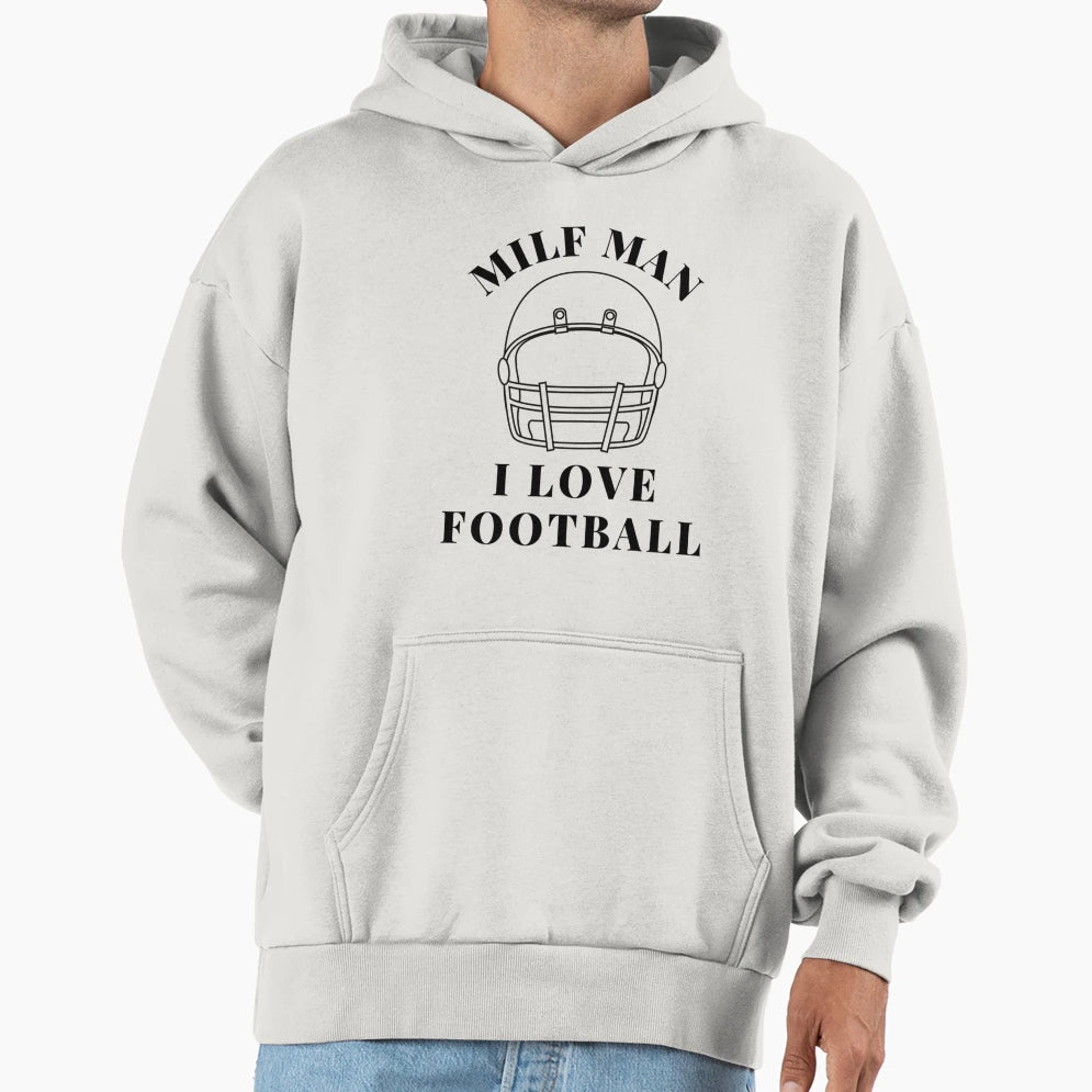 M I L F I Love Football Funny T-Shirt - Graphic Print Unisex - T-Shirt, Sweatshirt, Hoodie