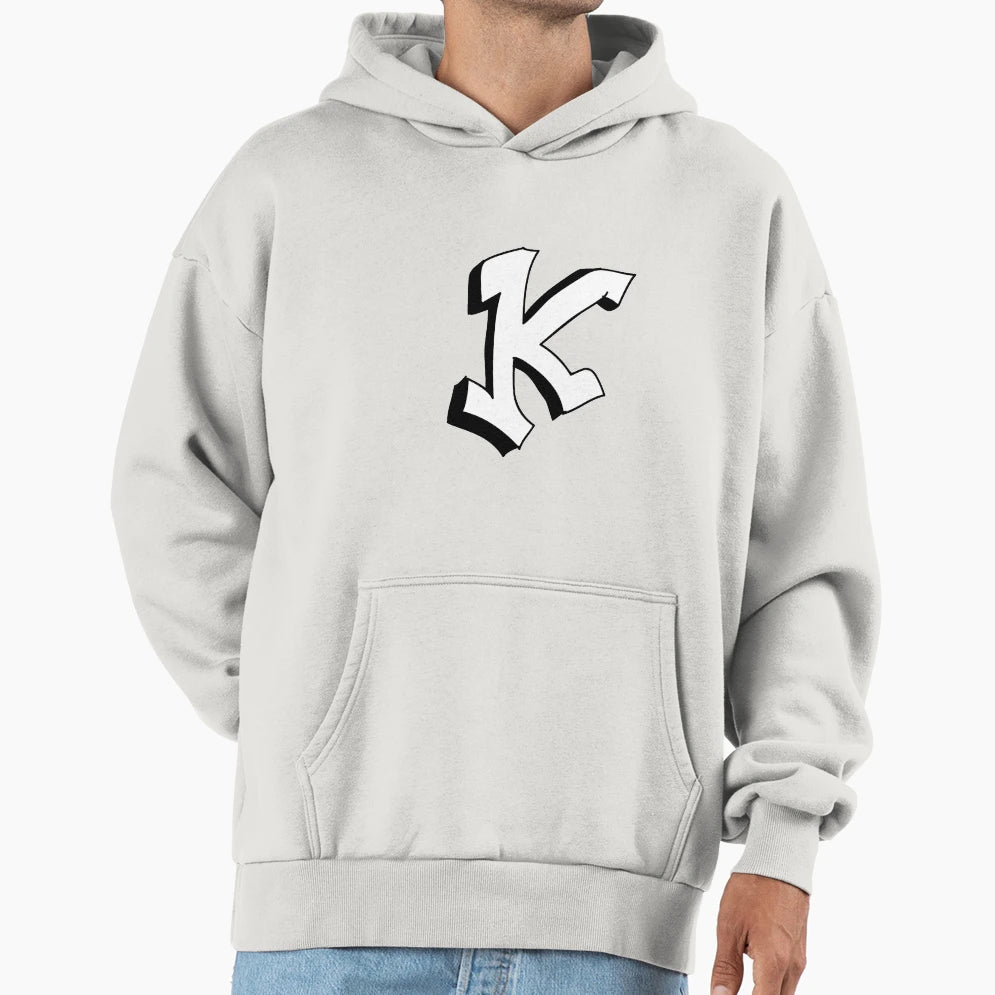 Initial K Street Art Hoodie - Streetwear Style Unisex - T-Shirt, Sweatshirt, Hoodie