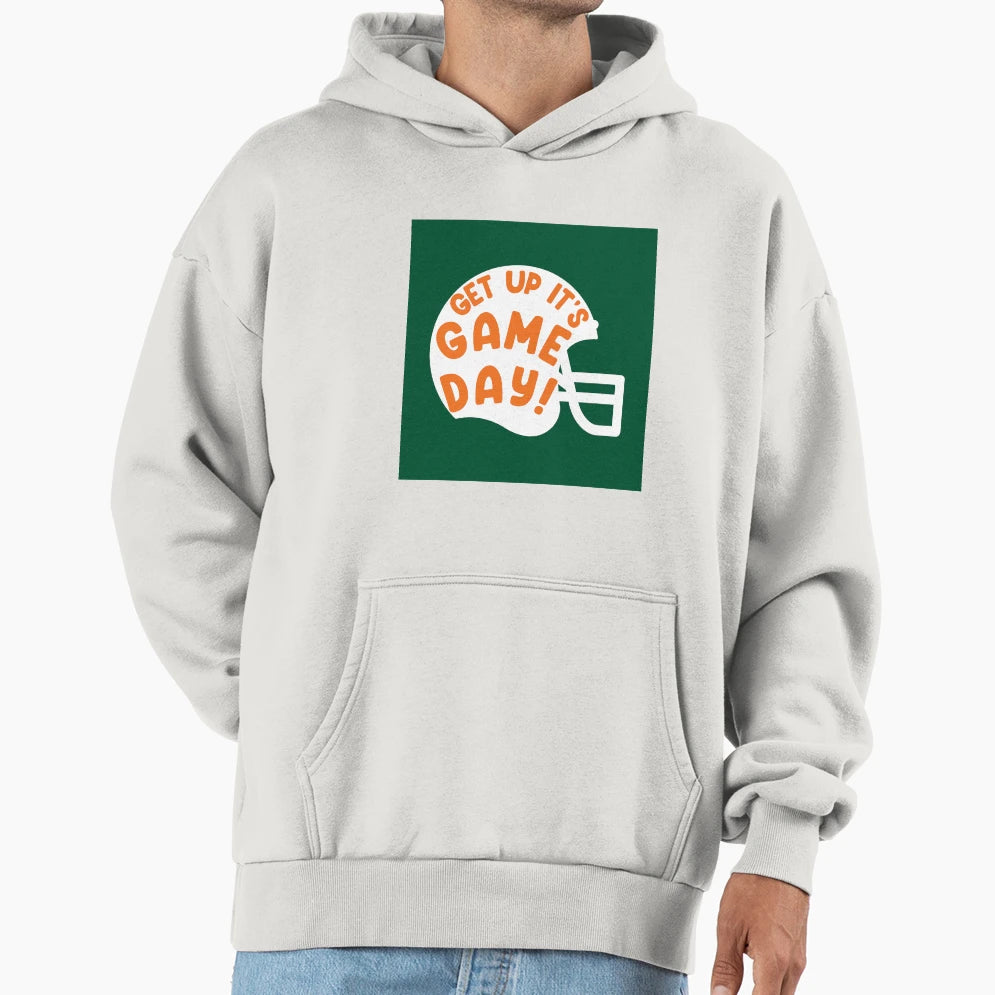 Get Up Its Gameday Miami Hoodie - Graphic Print for Adults - T-Shirt, Sweatshirt, Hoodie