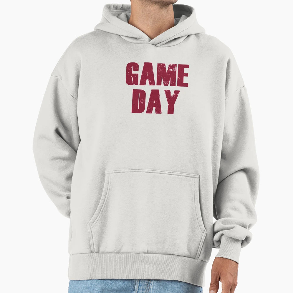 Game Day Maroon Hoodie - Aesthetic Graphic for Adults - T-Shirt, Sweatshirt, Hoodie