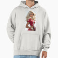 American Football Player Hoodie - Aesthetic Graphic for Adults - T-Shirt, Sweatshirt, Hoodie