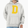 Alphabet Yellow D Sports Letter D Hoodie - Unique Graphic Unisex - T-Shirt, Sweatshirt, Hoodie