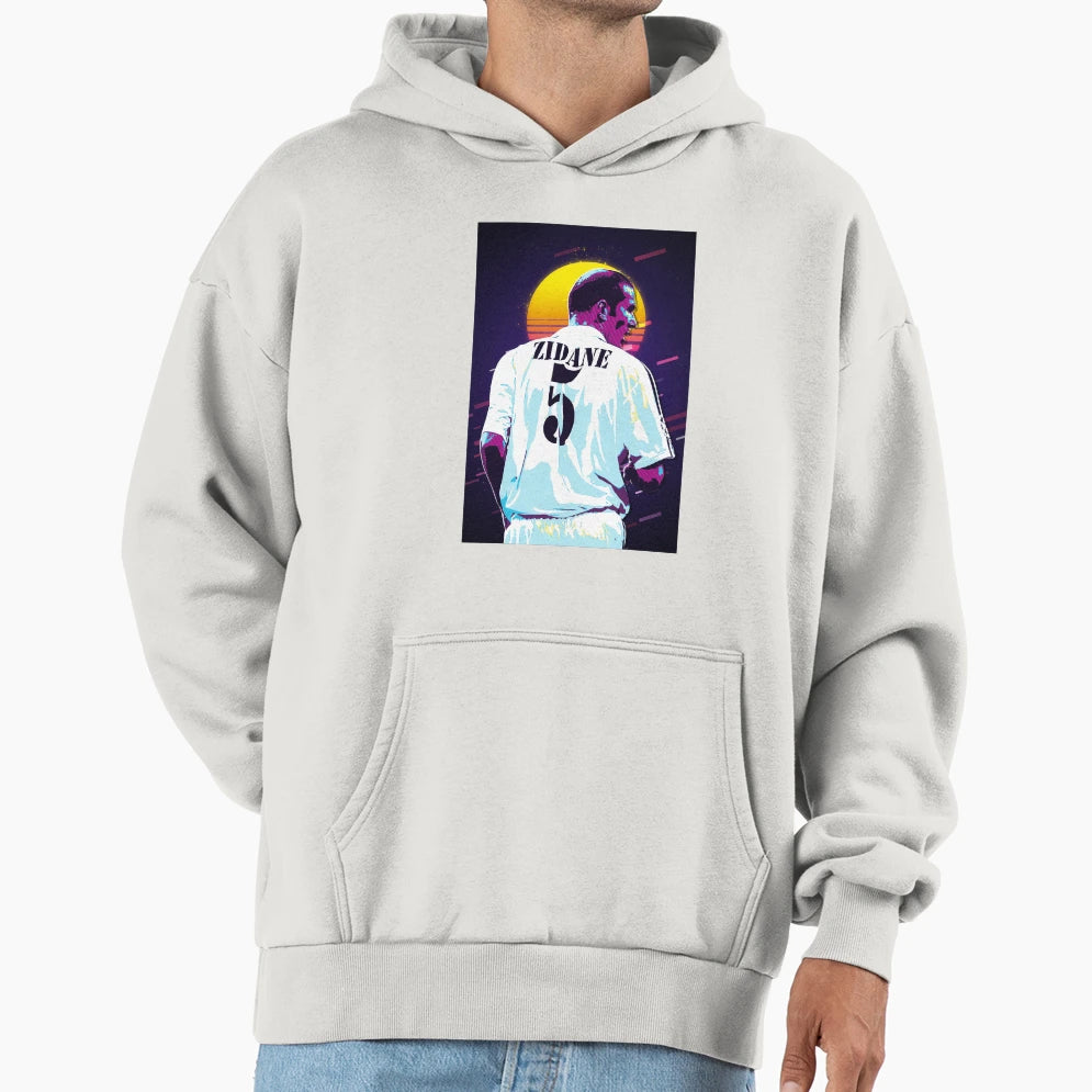 Zidane Player Soccer Hoodie - Trendy Graphic Men Women - T-Shirt, Sweatshirt, Hoodie