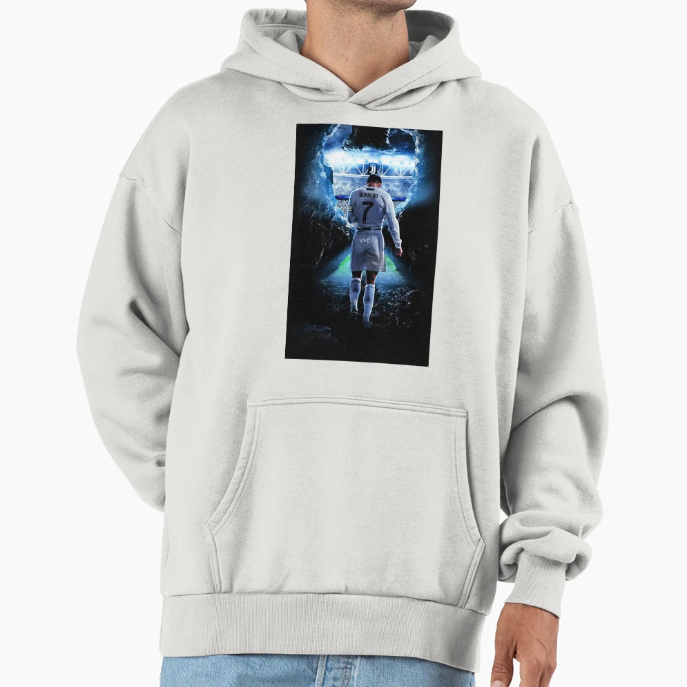 Football Player Hoodie - Aesthetic Graphic Men Women - T-Shirt, Sweatshirt, Hoodie