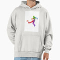 Soccer Player Watercolor Running Hoodie - Casual Everyday Wear for Adults - T-Shirt, Sweatshirt, Hoodie