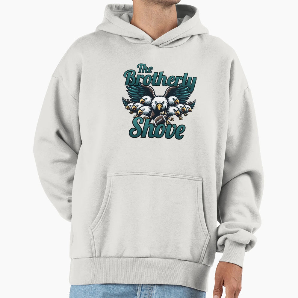 Philadelphia Brotherly Shove Hoodie - Minimalist Print Unisex - T-Shirt, Sweatshirt, Hoodie