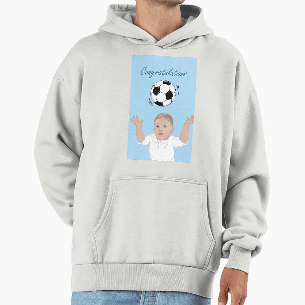 Football Congratulations Hoodie - Fun Novelty Design for Adults - T-Shirt, Sweatshirt, Hoodie