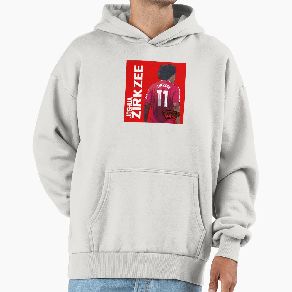 Uniteds Latest Striker Joshua Zirkzee Hoodie - Fun Novelty Design Unisex - T-Shirt, Sweatshirt, Hoodie