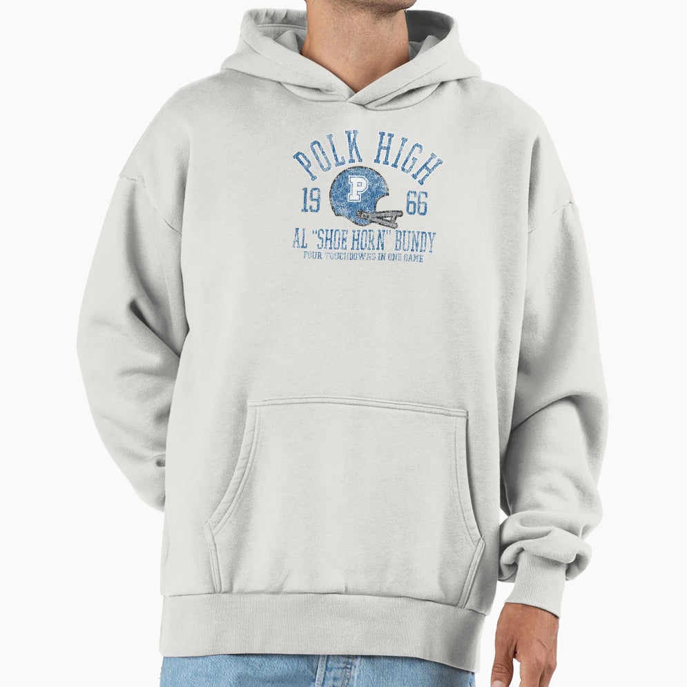 1966 Polk High Football Mvp Hoodie - Casual Everyday Wear Unisex - T-Shirt, Sweatshirt, Hoodie