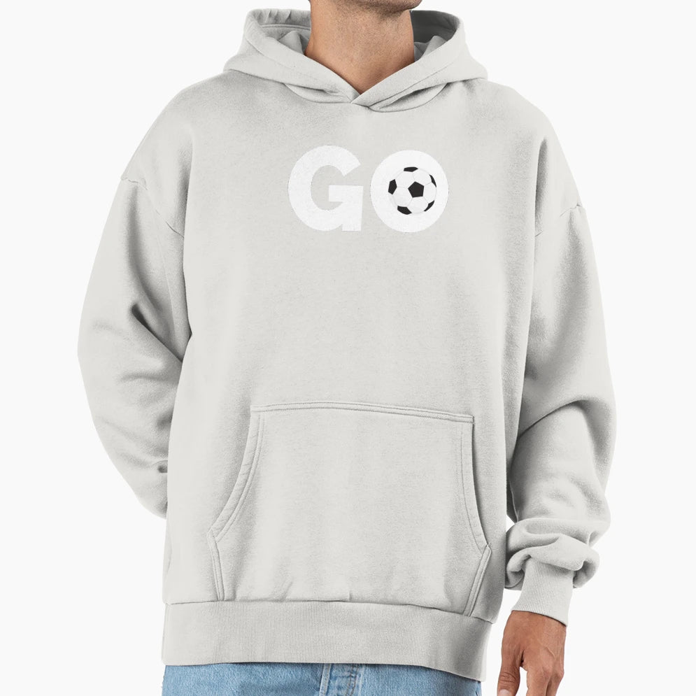 Go Football Hoodie - Casual Everyday Wear Men Women - T-Shirt, Sweatshirt, Hoodie