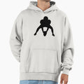 American Football Player Logo Hoodie - Aesthetic Graphic Unisex - T-Shirt, Sweatshirt, Hoodie