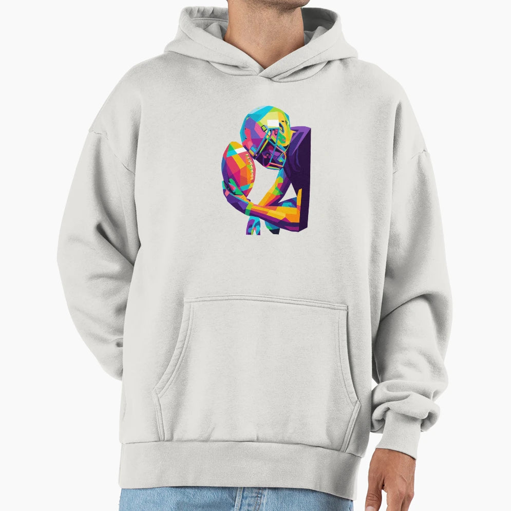 Rugby Ball Hoodie - Casual Everyday Wear Men Women - T-Shirt, Sweatshirt, Hoodie