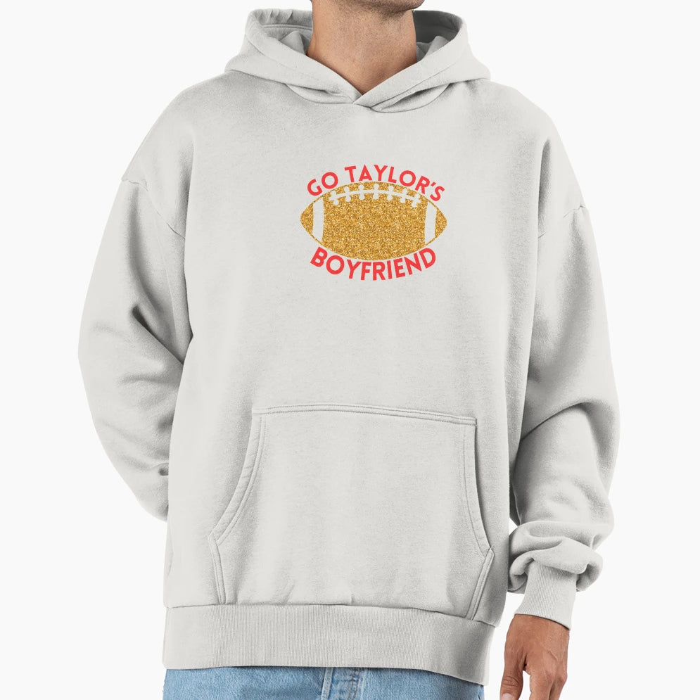 Go Taylors Boyfriend Gold Football Hoodie - Streetwear Style Unisex - T-Shirt, Sweatshirt, Hoodie