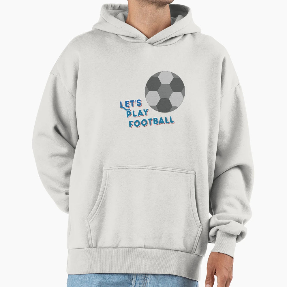 Football Hoodie - Minimalist Print for Adults - T-Shirt, Sweatshirt, Hoodie