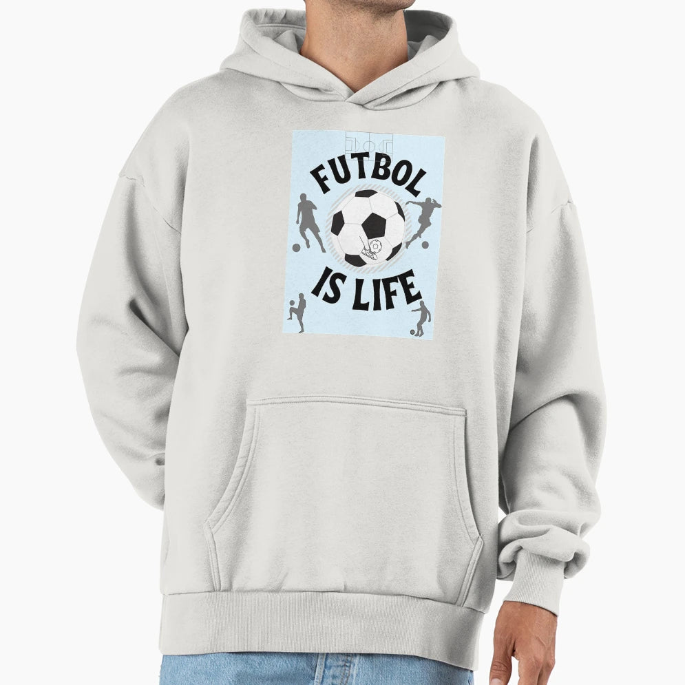 Football Is Life Hoodie - Trendy Graphic Unisex - T-Shirt, Sweatshirt, Hoodie