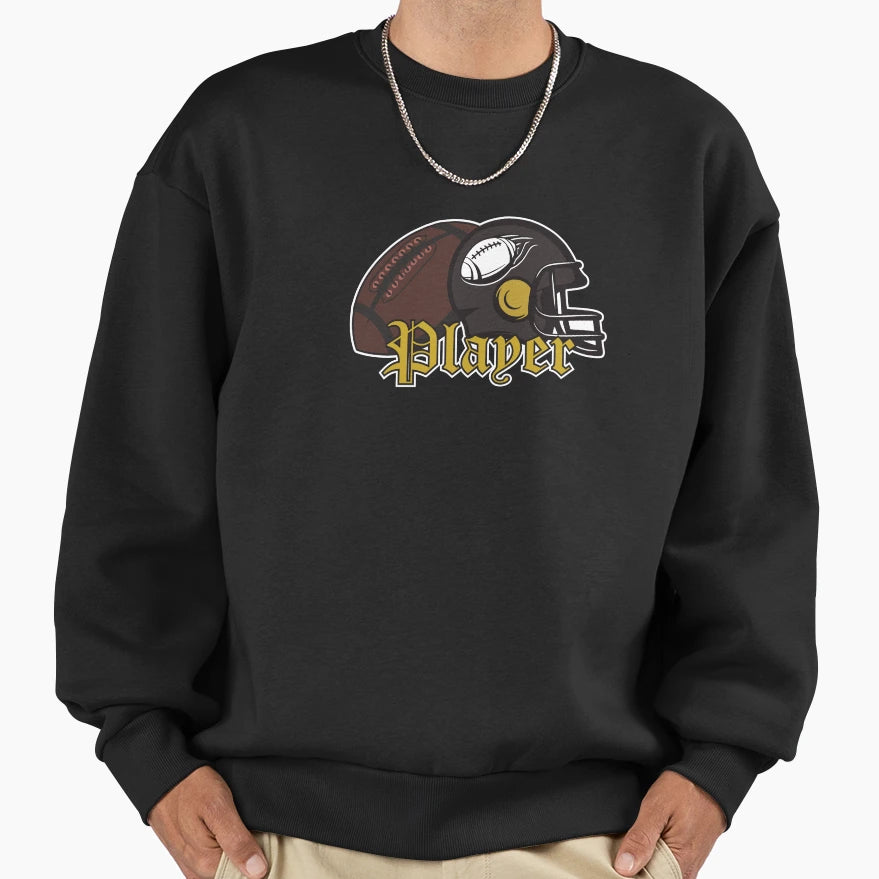 Rugby Player Sweatshirt - Fun Novelty Design for Adults - T-Shirt, Sweatshirt, Hoodie