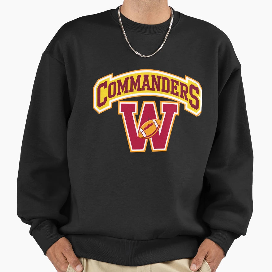 Commanders Sweatshirt - Casual Everyday Wear for Adults - T-Shirt, Sweatshirt, Hoodie