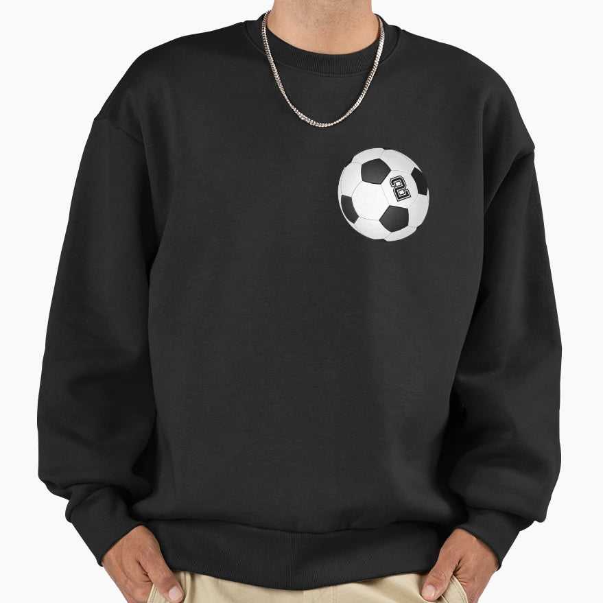 Football Player Jersey No 2 Sweatshirt - Fun Novelty Design for Adults - T-Shirt, Sweatshirt, Hoodie
