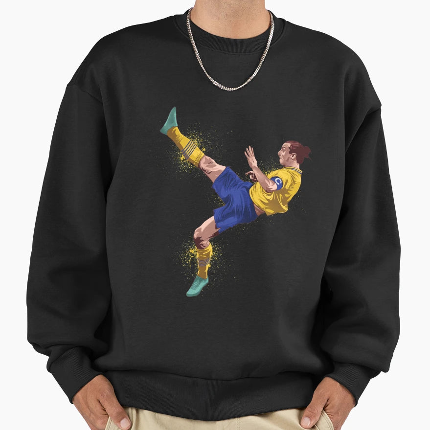 Zlatan Bicycle Kick Sweatshirt - Graphic Print Unisex - T-Shirt, Sweatshirt, Hoodie