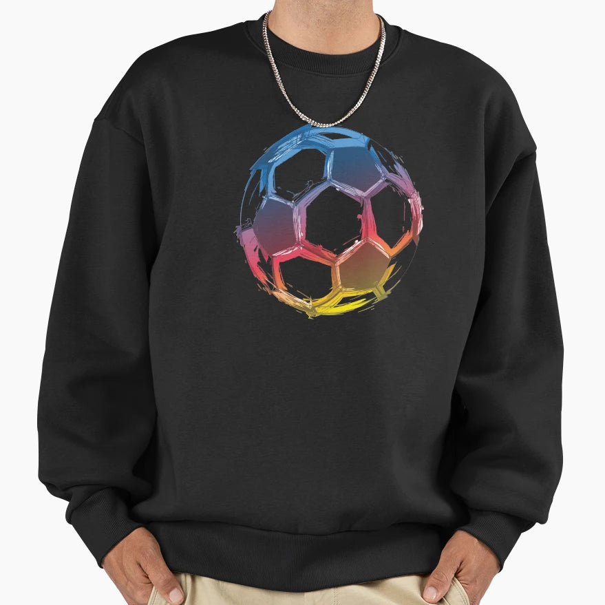 Soccer Ball Art Sweatshirt - Custom Art Print Unisex - T-Shirt, Sweatshirt, Hoodie