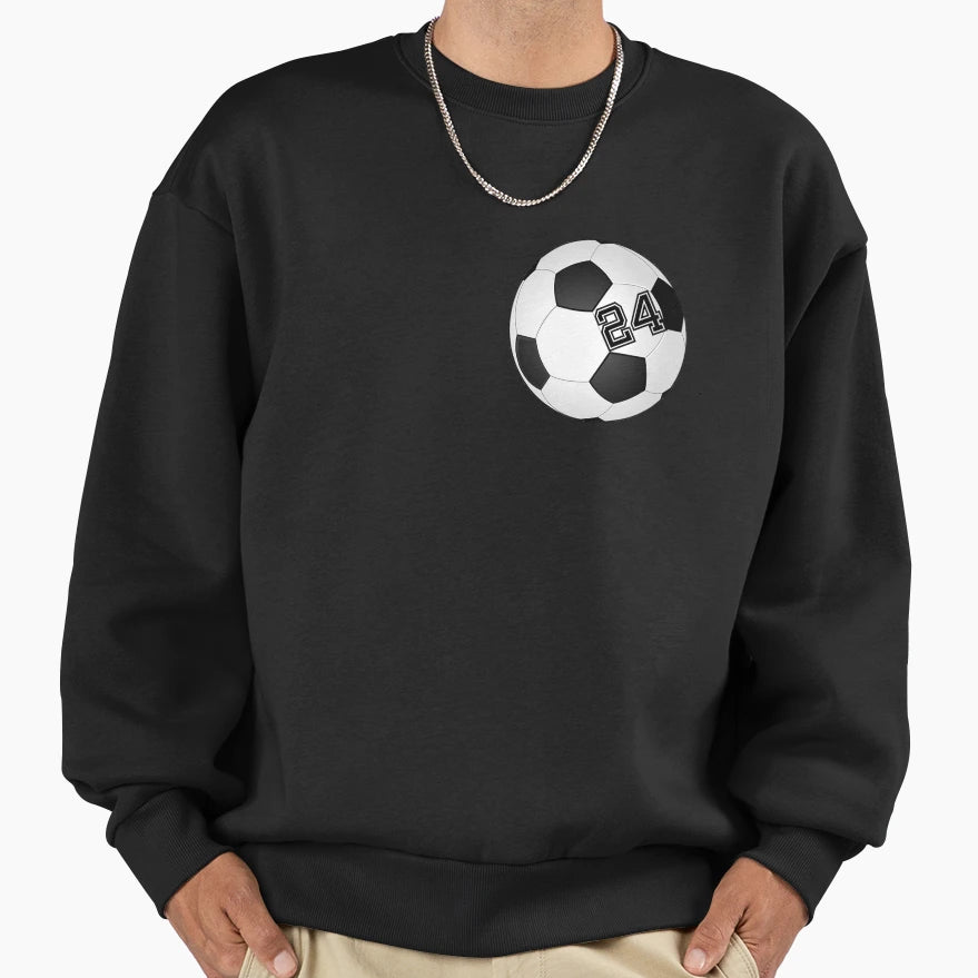 Football Soccer Player Jersey No Sweatshirt - Aesthetic Graphic for Adults - T-Shirt, Sweatshirt, Hoodie