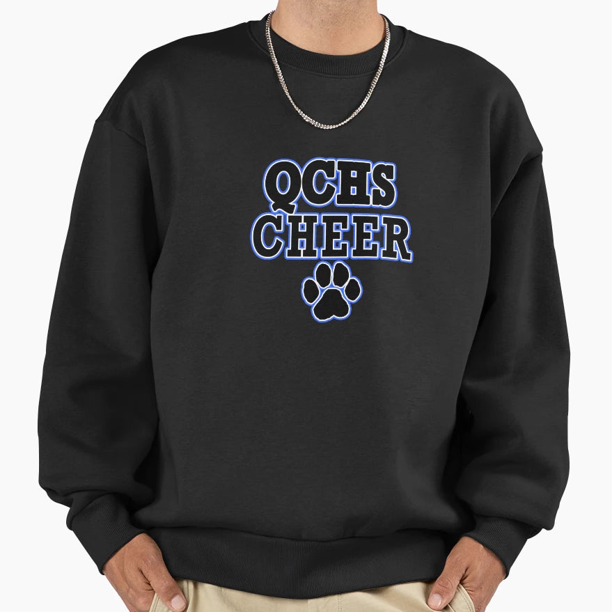 Qchs Cheer Sweatshirt - Fun Novelty Design Men Women - T-Shirt, Sweatshirt, Hoodie