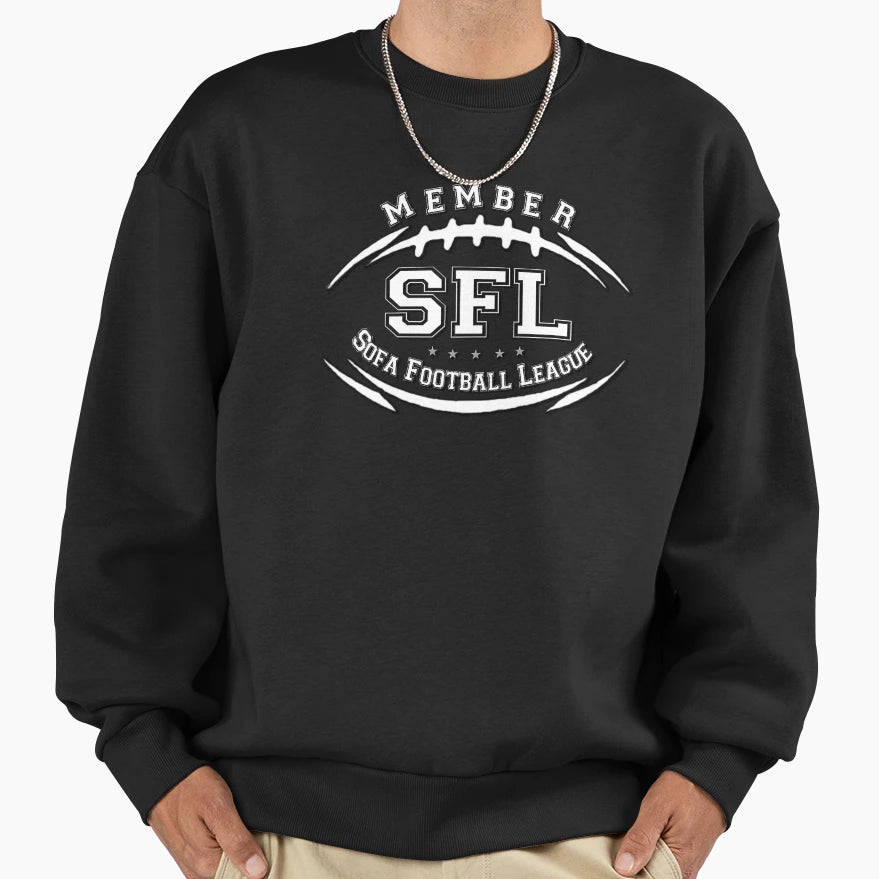 Sofa Football League Sweatshirt - Casual Everyday Wear for Adults - T-Shirt, Sweatshirt, Hoodie