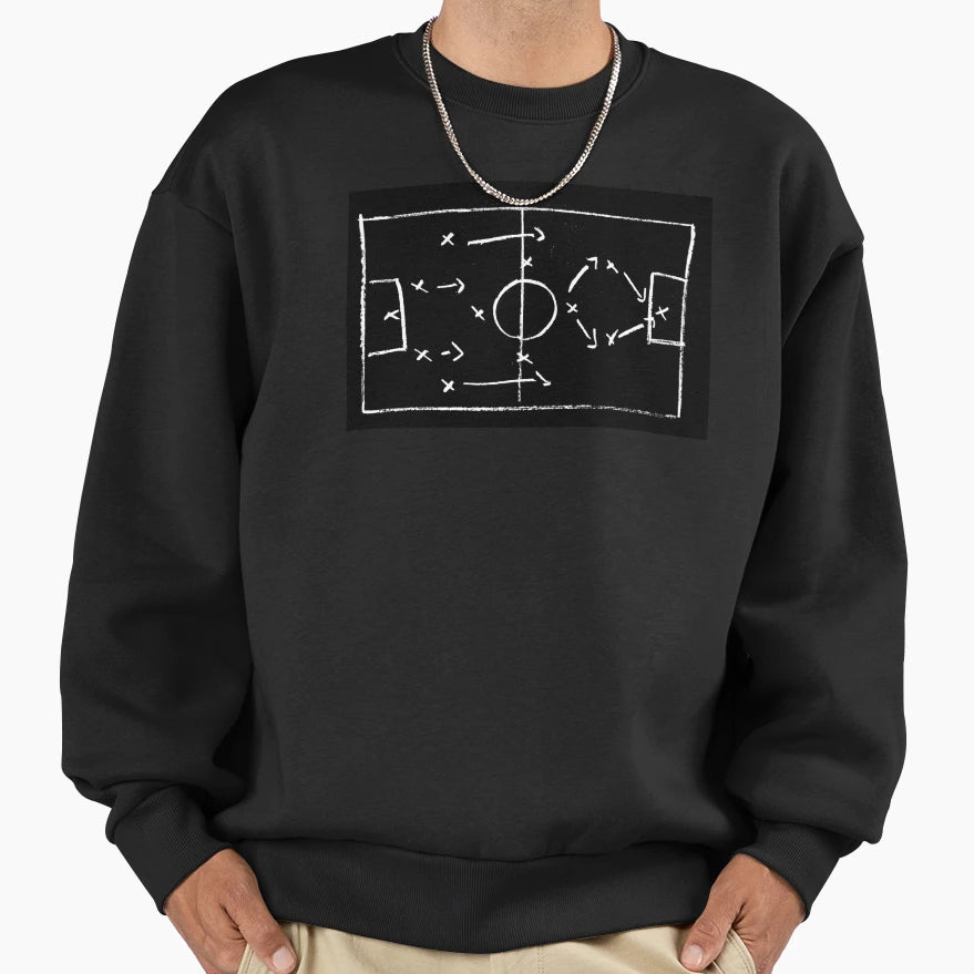 Football Soccer Tactics Time Sweatshirt - Custom Art Print Men Women - T-Shirt, Sweatshirt, Hoodie
